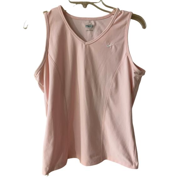 Nike Fit Dry Pink Workout Tank Size Large - Picture 1 of 3